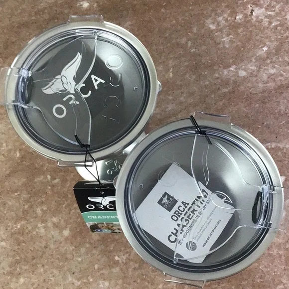 Orca Chasertini Stainless Steel Insulated Cup with clear lid ( pair) - Picture 2 of 9